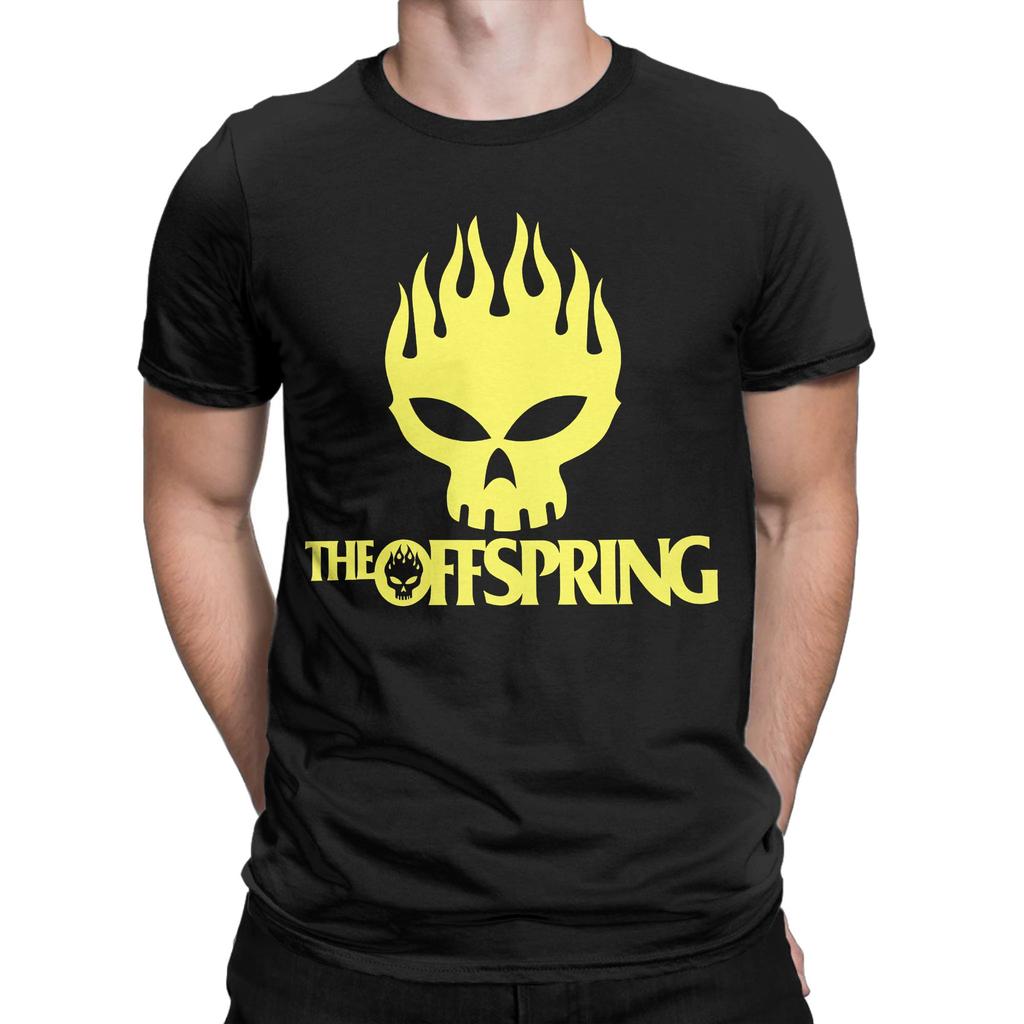 Herren The Offspring Band T-Shirt Baumwolle Kleidung Mode Kurzarm Rundhals T-Shirts Geschenkidee T-Shirt