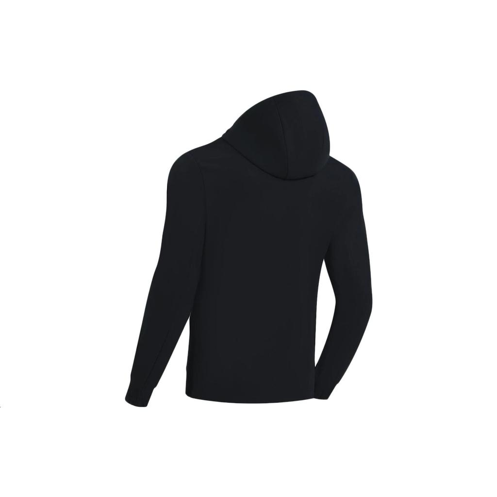 Li-Ning Fitness Series Logo Print Zip-Up Hooded Sports Jacket Men Jacket Black AFDSA01-1