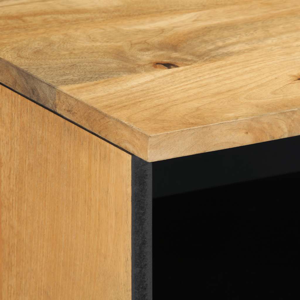 Szafka Rtv Brązowa 70X33X46 Cm Drewno Lite Mango