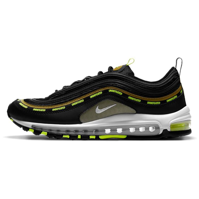 Nike X Undefeated Air Max 97 'Black Volt' Sneakers Casual Shoes DC4830-001