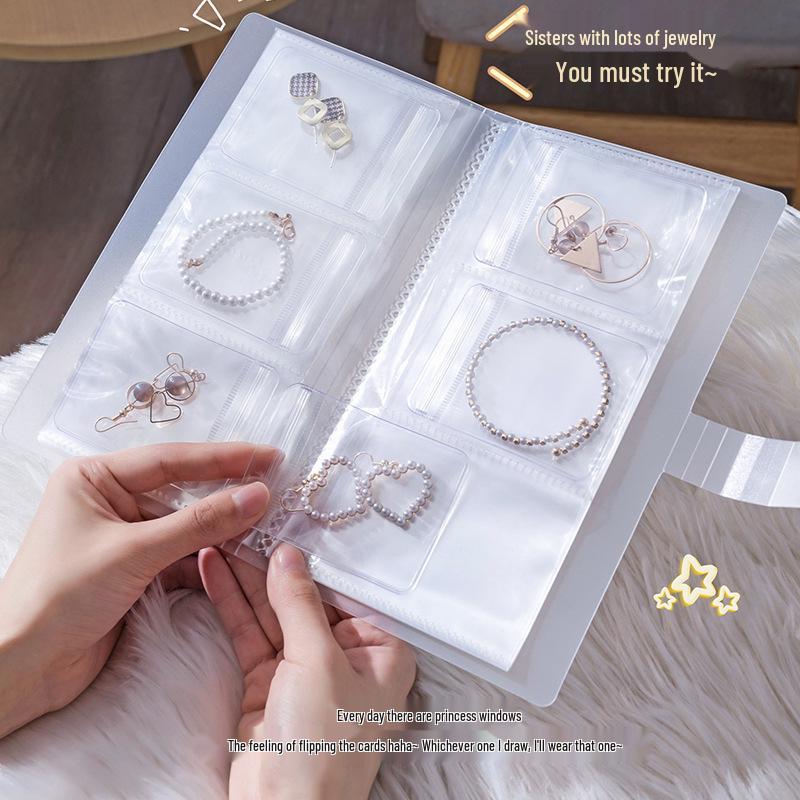 Anti-Oxidation Portable Jewelry Box for Earrings, Studs, Necklaces, Rings - Transparent Storage Bag