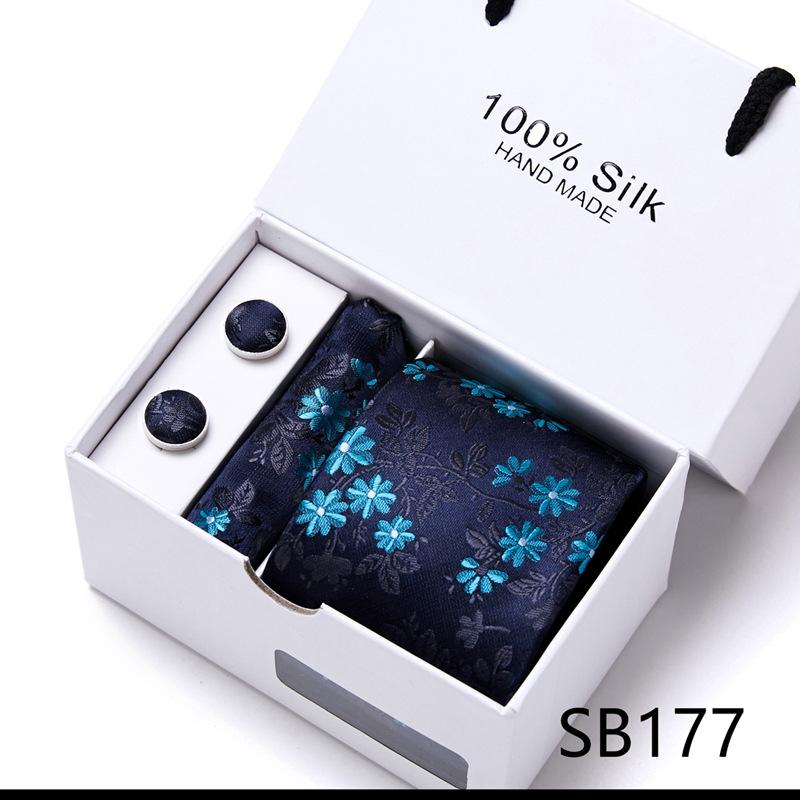 New Men'S Tie Set Gift Box 5-Piece Set Group Tie Business Dress Tie
