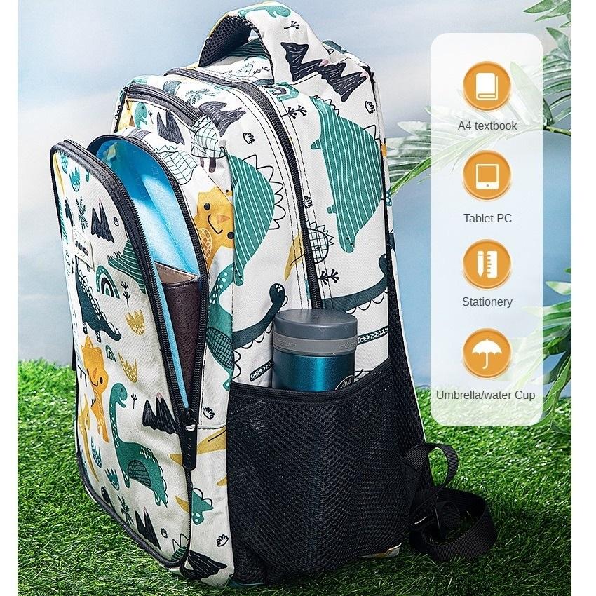 Grundschulranzen mit Cartoon-Druck und Rückenschutz