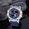Sport Watch Military Wristwatch for Men Alarm Stopwatch LED Digital Back Light Dual Time Display Waterproof Watch Men 8007