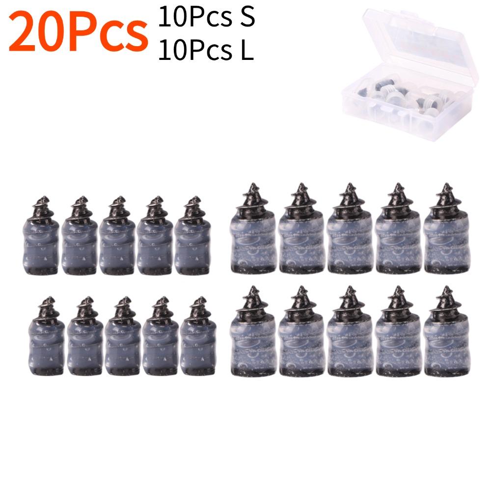 100-10x Vacuum Tyre Repair Nail Tire Puncture Screws Motorcycle Fitting Set Tubeless Wheel Repairs Punctures Kit Patches for Car