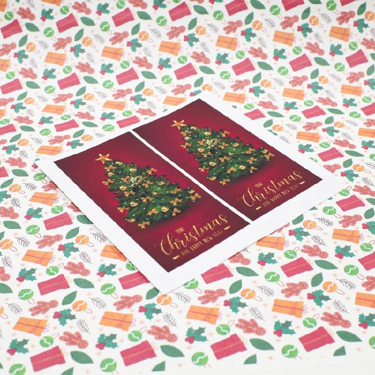 50 Blatt Frohe Weihnachten Siegelaufkleber Geschenkpapieretikett Aufkleber Geschäftsbedarf