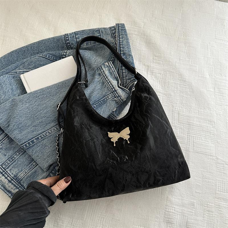 New Korean Version of Spring Personalized Casual  Large Capacity  Beautiful Niche Simple Shoulder  Single Shoulder Slant Toe Bag