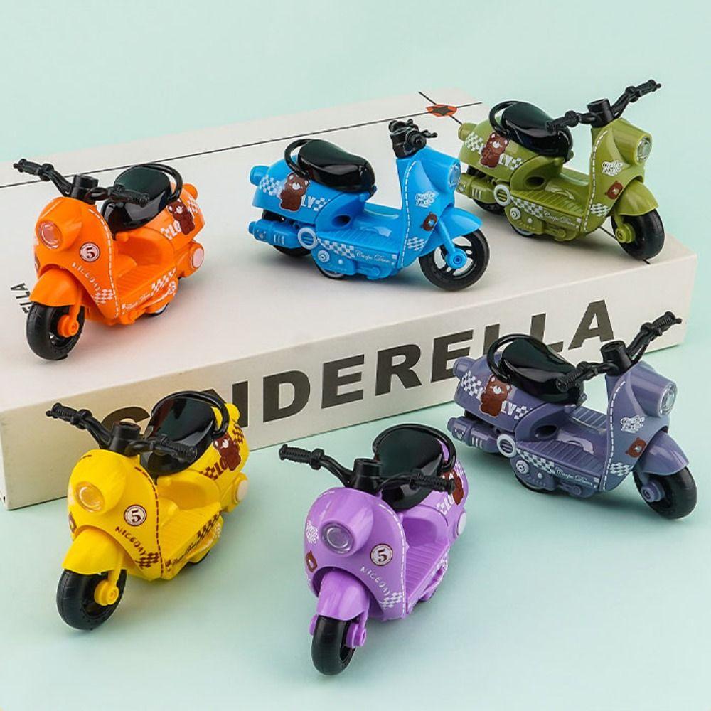 Miniature Zinc Zinc Alloy Motorcycle Model Diecast Motorcycle Pull Back Toy  Boy Children
