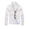 Men's Slim Fit White Washed Denim Jacket - Trendy Korean Style Long Sleeve Outerwear
