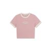 MLB Philadelphia Phillies Color Block Crew Neck Short Sleeve Stretch Sports T-Shirt Women Tops 3FTSV0164-10PKL