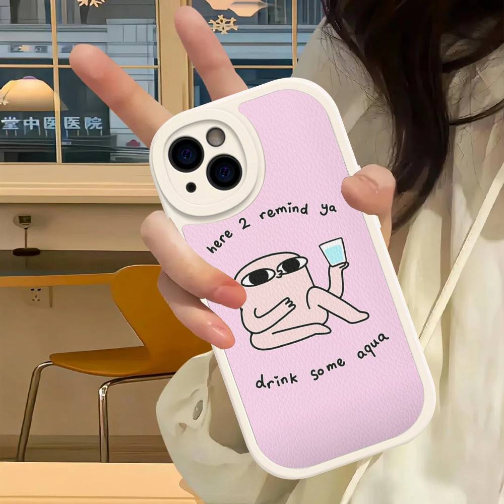 Ketnipz Cartoon Leather Phone Case For IPhone 16 15 14 13 12 11 Pro Max Plus Cover