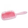 Curved Vent Hair Brush Scalp Massage Paddle Detangling Brush Styling Tool for Fast Blow Drying Pink
