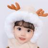 Knitting Children Plush Beanie Cloth Accessories Solid Neckerchief Cute Scarf Hat Set  Girls