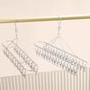 10/20/30 Clips Sock Hanger Clips Circular Design Stainless Steel Underwear Drying Rack Multi-Clip Windproof Garment Holder