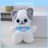 Sweet Kitty Plush Doll Keychain Cute Cat Bag Charm Soft Furry Animal Toy