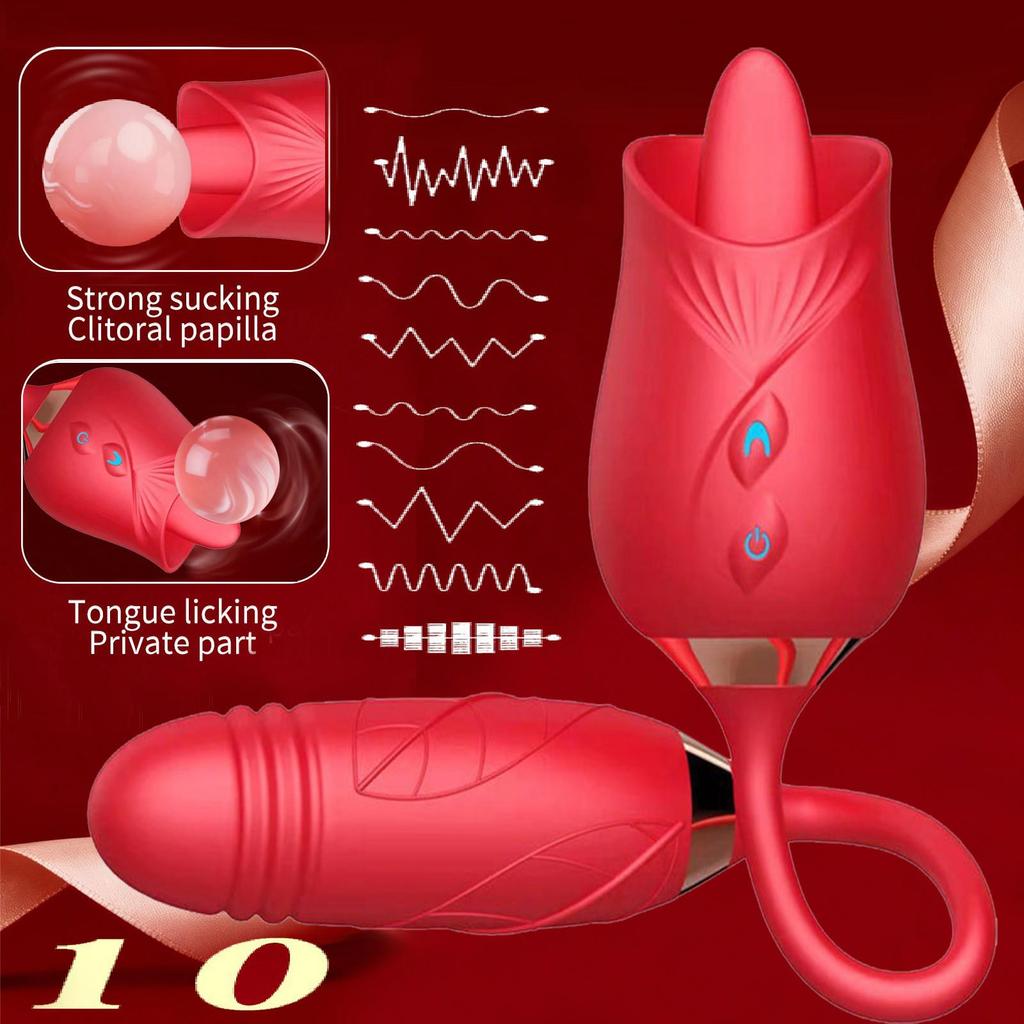 Dual-Head Vibrator with Retractable Clitoral Stimulator
