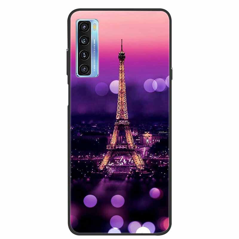 For TCL 20L Case Cute Painted Soft Silicone Back Cover for TCL 20L+ Plus T775H Phone Cases TPU Bumper For TCL 20S 20 L T774H