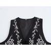 Kaslead New Arrival Women's Clothing Fashion Style Minimalist Easiest for Match Casual Embroider Sleeveless Retro Vest Top