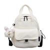 Mori solid color backpack women's new simple and fashionable student small backpack versatile casual and lightweight mommy bag