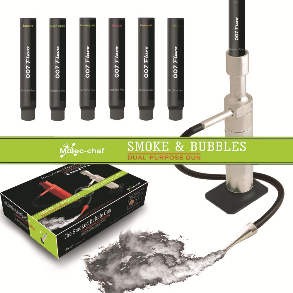 Spanish Molecular Gastronomy Smoked Bubble Gun for Creative Cocktails and Aromatic Dishes