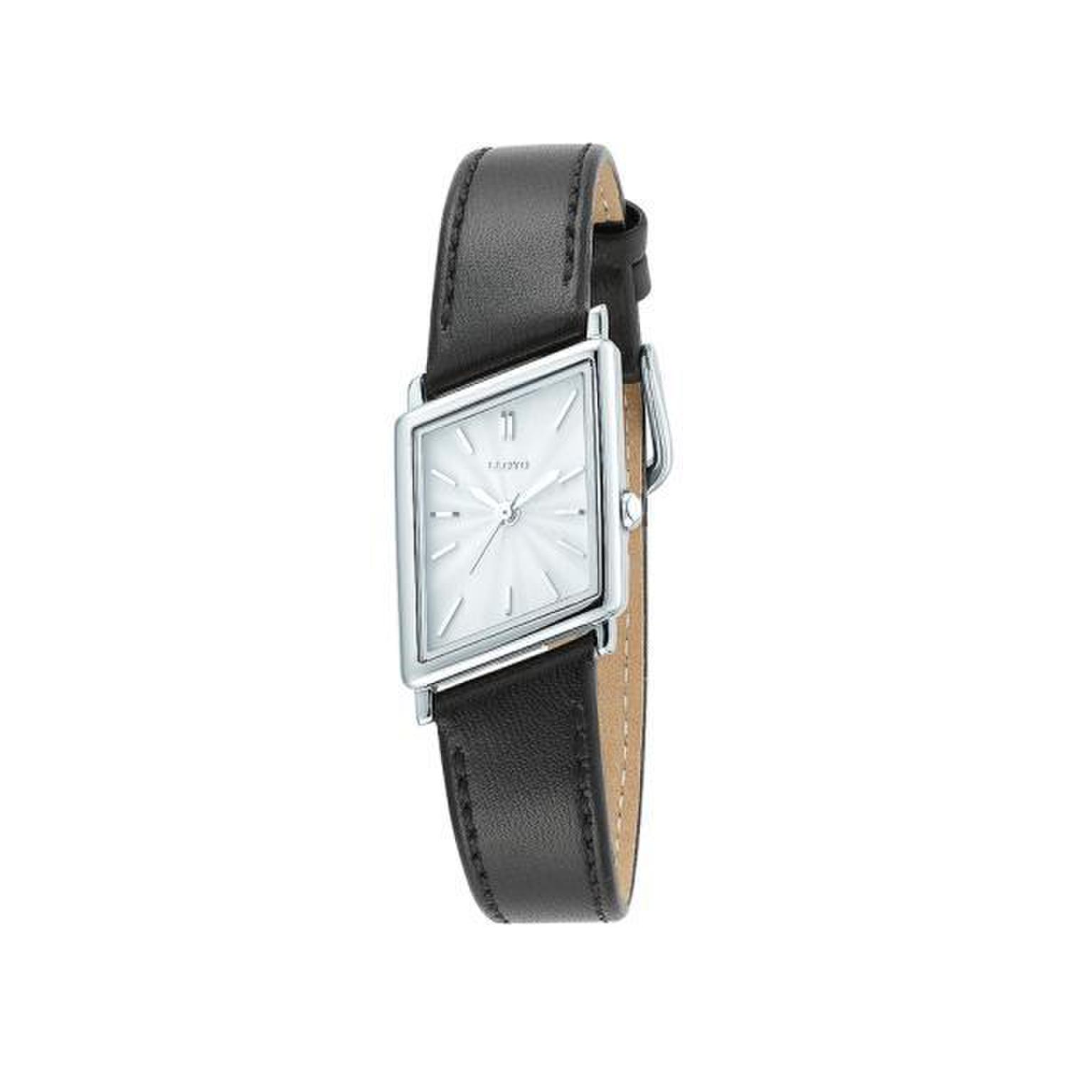 [LLOYD] Awesome Rhombus Black Leather Watch LL2G21300ISB