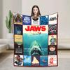 Jaws 40° Anniversario Retro Vintage s Film Coperta Morbida Leggera Copertura per Letto o Divano Design Personalizzato