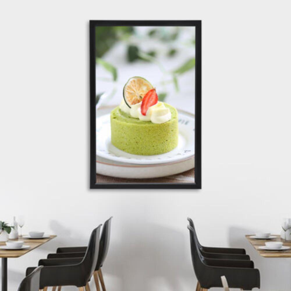 

Bymaocar Rectangular Black Frame LED Advertising Signage Poster Frame Commercial Lighting Advertising Lights Narrow Edge Design 20W чёрный