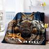 Wildlife Collage Home Customize Your Name Blankets Comfortable Soft Lightweight Multiseasonal Blanket For Picnics Sofas Offices Beds Living Rooms
