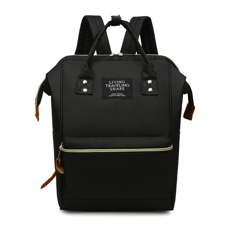 Batoh z plátna s velkým ocelovým klipem v japonském stylu pro ženy a studenty