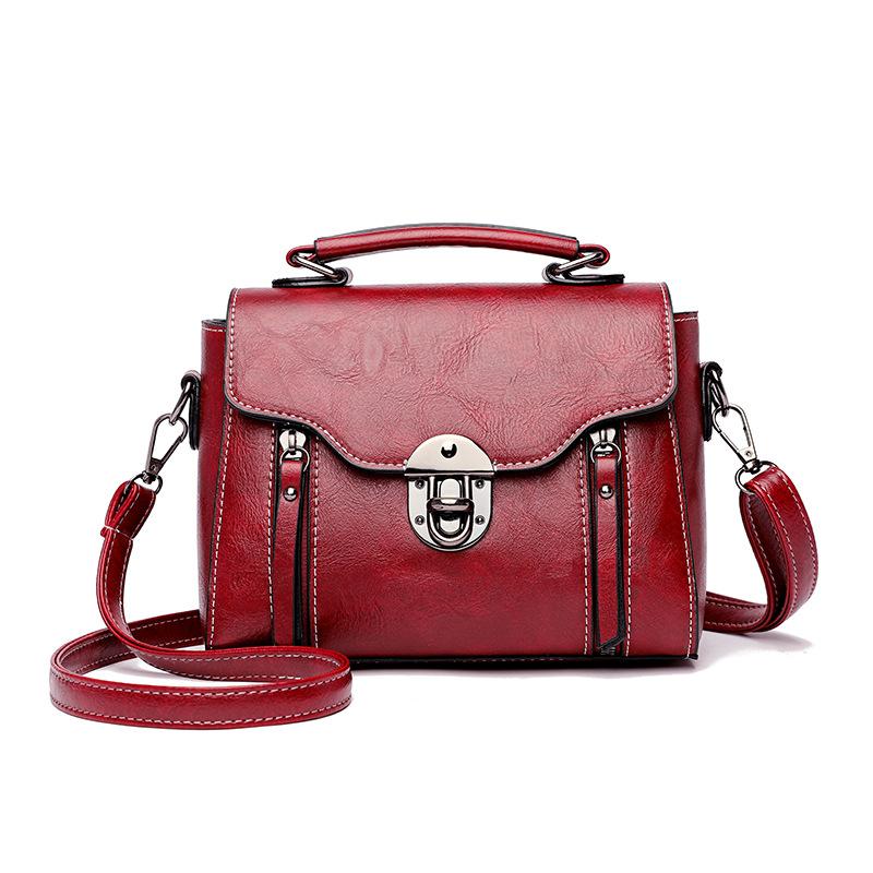 Women  Handbag New PU Leather Fashion Lock Design Large Capacity Shoulder Bag Female Crossbody Bag