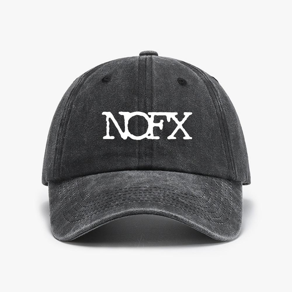 Nofx Rock Metal Baseball Cap Vintage Washed Denim Hat Summer Casual Unisex Adjustable Snapback Hats