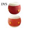 Claw Grinding Toy Cat Scratching Ball, Drum Shaped Paper Rope Interactive Durable Rolling Ball for Indoor Cats To Scratch, Pat, Bite Pet Toys