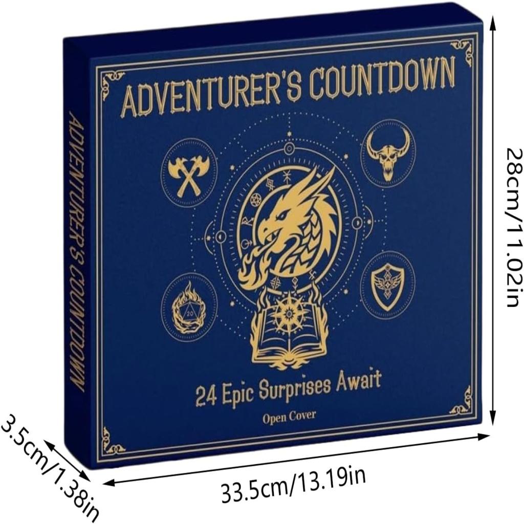 Christmas Dice Advent Calendar 2025, 24 Days Countdown Calendar Christmas Pencil Stickers Socks Necklaces