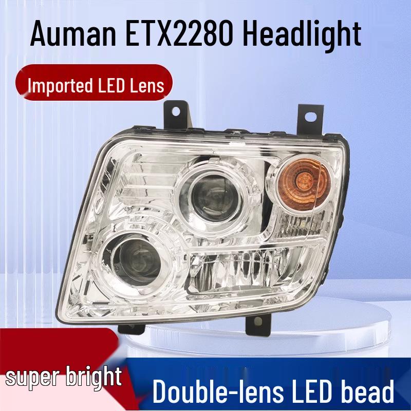 

Foton Auman ETX2280 Super Bright LED Headlight Assembly - Original Parts for 9 & 5 Series Modification Passenger s Side Right