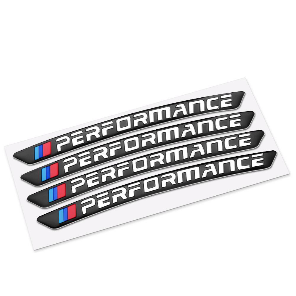 4 Pezzi Adesivi Decorativi per Cerchi in Lega per Auto Accessori per Modifica Auto Per Bmw F20 F30 G20 F31 F34 F10 G30 F11 X3 F25 X4 I3 M3