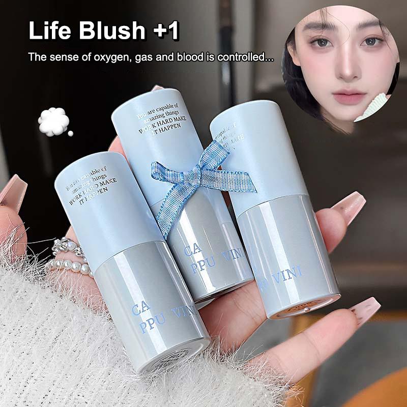 Cappuvini Multi-Use Cream Blush Stick For Eyes Lips & Cheek Nourishes & Moisturizes Long-Wearing Blendable Waterproof Smooth