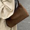 Niche Retro Suede Bag Autumn and Winter New Simple Underarm Bag Single Shoulder Underarm Small Bag