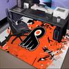Flyers Hockey Logo Art Floor Mat for Living Room, Game Rooms, Office, Bedroom, Office Floor Mat Playful Design, Christmas Fan Gifts