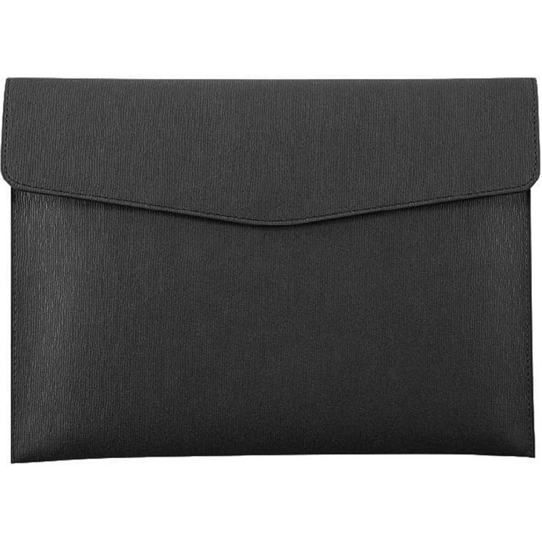 Enyuwlcm PU Leather A4 File Folder Document Holder Waterproof Portfolio Envelope Folder Case with Snap Closure Black чёрный