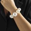 Exaggerated Fashion Big Imitation Pearl Choker Necklace for Women Wedding Bridal Temperament Bead Maxi Chain Christmas Jewelry