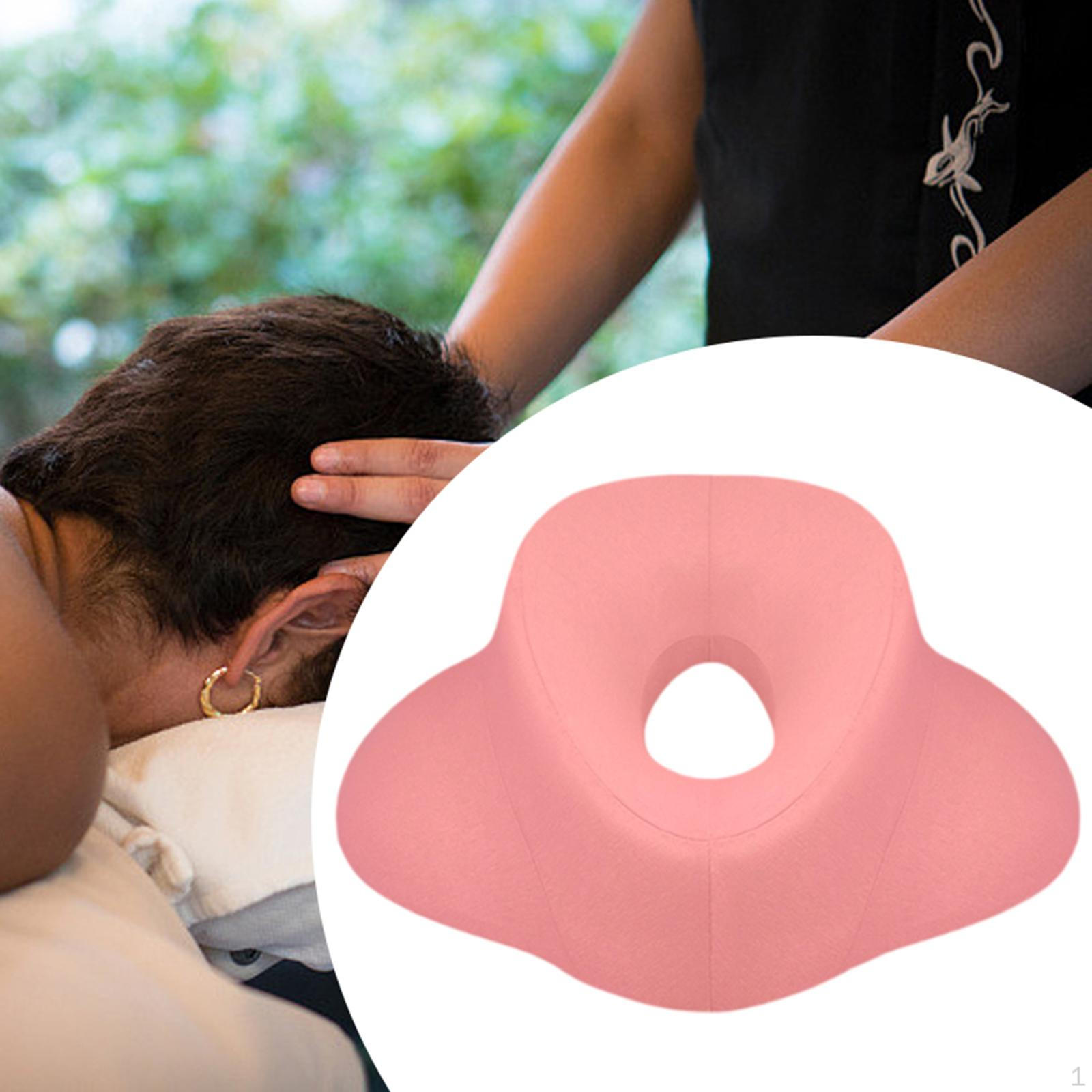 

Подушка лицом вниз, массаж вниз, дышащая подголовник для положения лежа на спине для офиса розовый