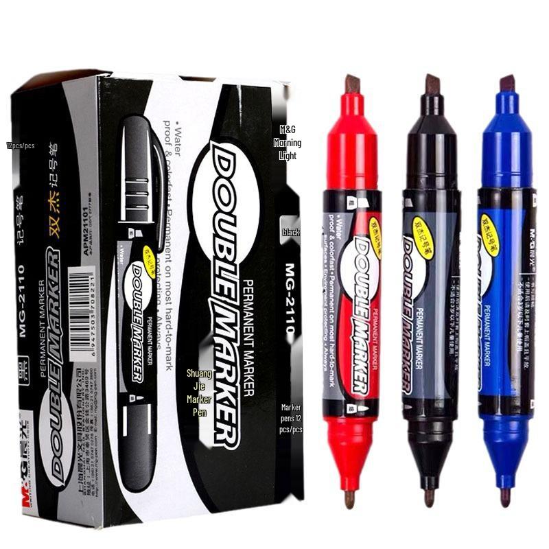 Morning Light MG2110 Double-Ended Oil-Based Marking Pen for Advertising and Logistics.