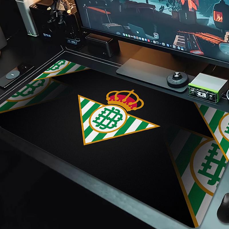 Real Betis Mouse Pad Large Gaming Table Cushion Non-slip Laptop Tablet Big Mousepad XXL Mat Mini PC Playmat With Lock edge_xia