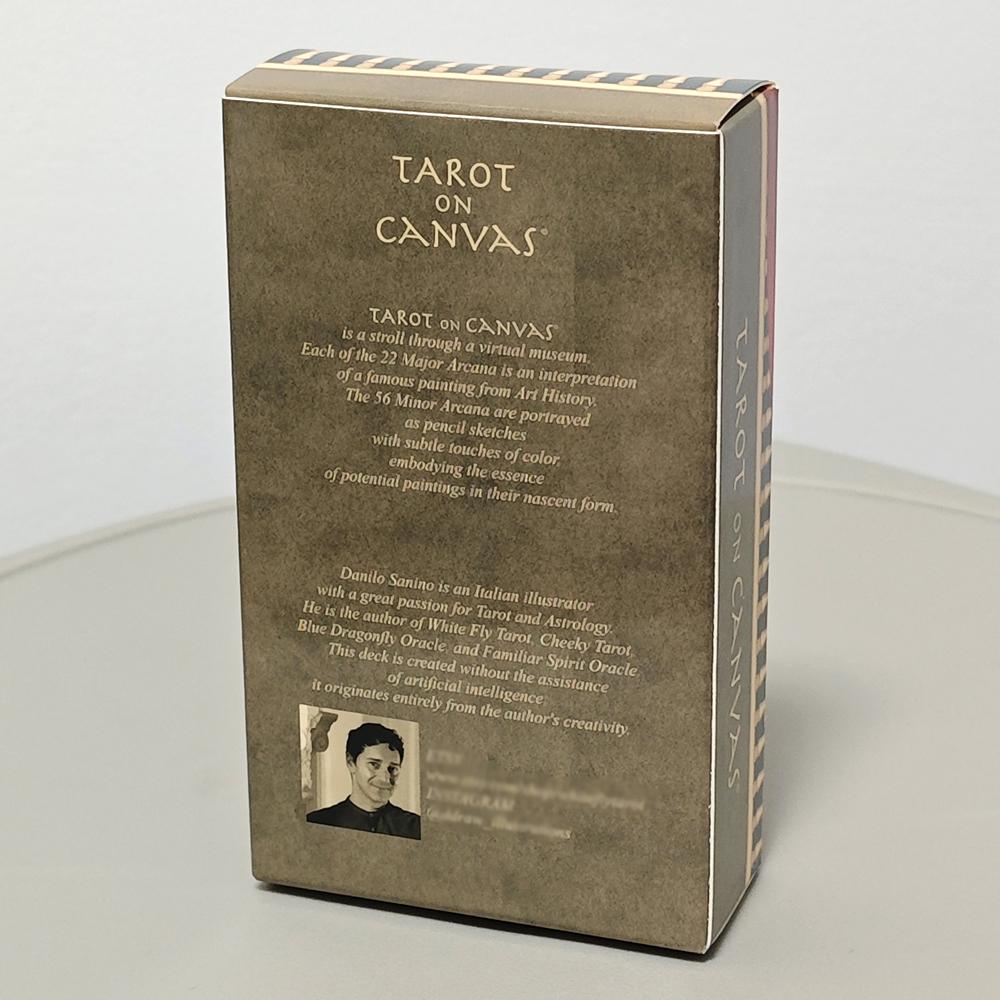 10.3*6cm Tarot On Canvas - A Stroll Through A Virtual Museum, 78 Pcs Tarot Cards Based On Rider Waite System