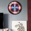 Marvel Captain America Iron Man Spider-Man Muster Wanduhr für Kinderzimmer Dekoration