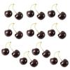 10 Pair False Cherries Artificial  Decorations Simulations Cherries Fruit False Fruit Model Kitchen Photo Props Drop Ship