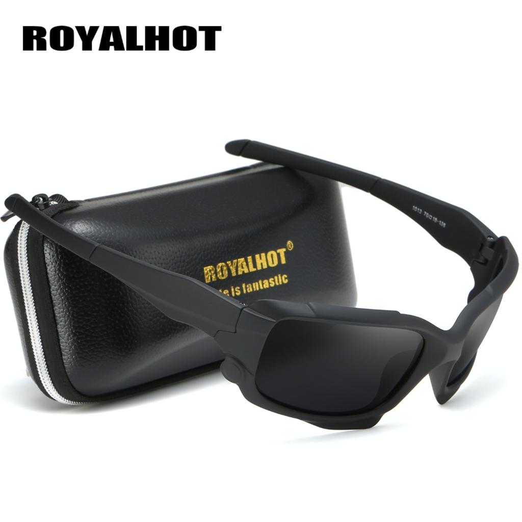 Royalhot Unisex Polarisierte Sportsonnenbrille mit Etui Vintage Sonnenbrille Retro Brille Shades,UV400