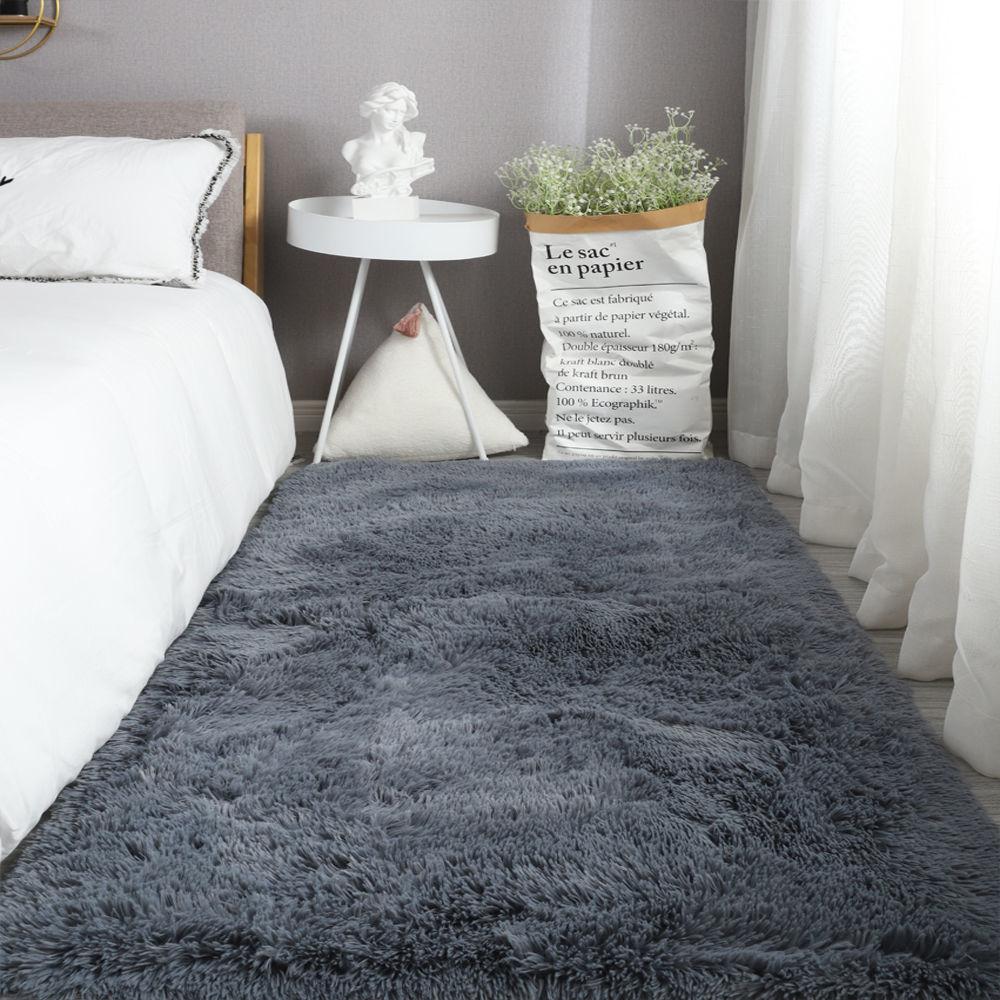 Měkké Moderní Růžové Koberce Huňaté Nadýchané Koberce do Obývacího Pokoje Plyšové Koberce do Dětské Ložnice Postel Podlahové Podložky Dětské Hrací Koberce do Dětského Pokoje