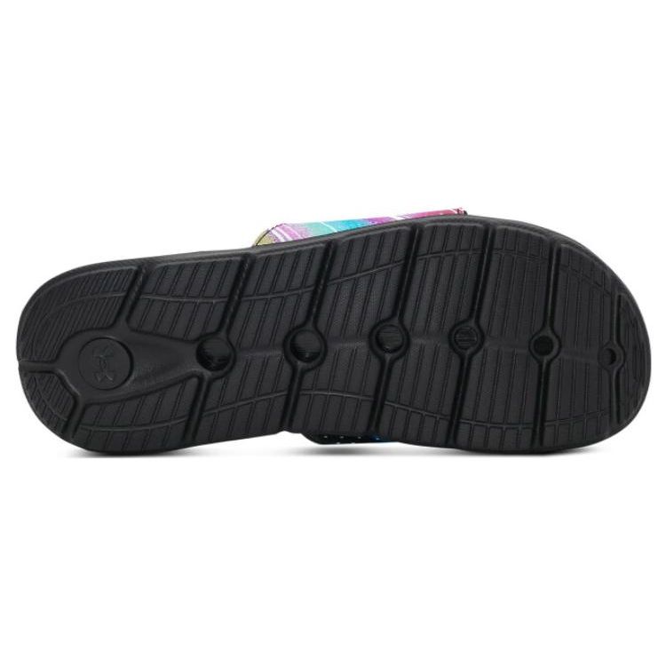 Under Armour Ignite Pro Grafické Páskové Nazouváky Holografické Pánské Tenisky Černá Lime-Surge 3026024-002