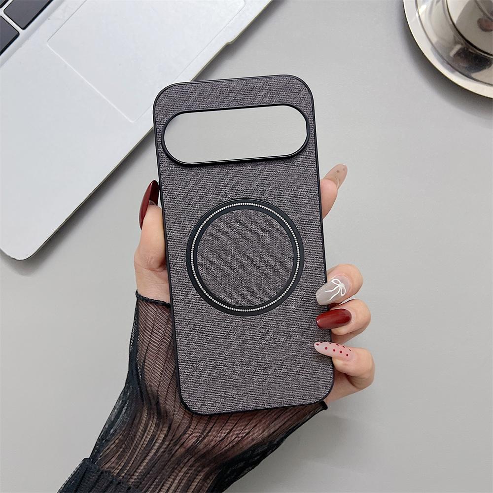 

Luxury Fabric Cloth for Magsafe Case for Google Pixel 9 8 7 6 10 Pro XL 9A 8A 7A 6A 5A Wireless Charging Magnetic Slim Cover For Pixel 10